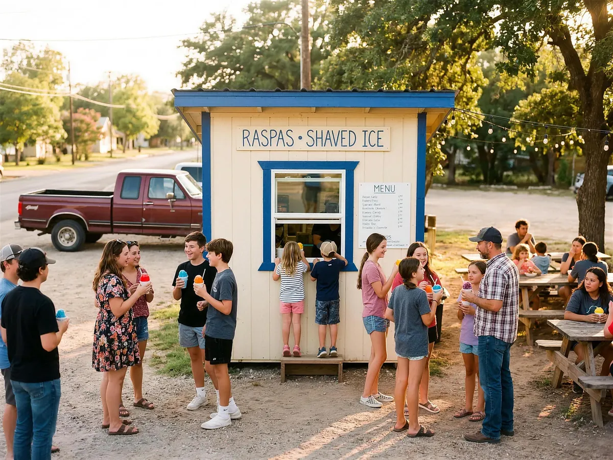 Neighbors lined up at the 18th Street stand on a summer evening